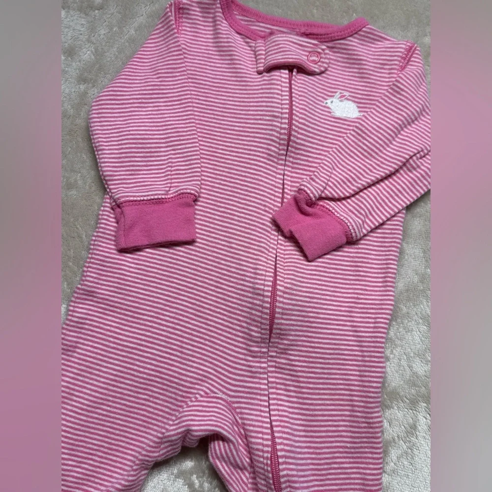 Carter's | Baby Girl Pink Striped Jumpsuit | 3M